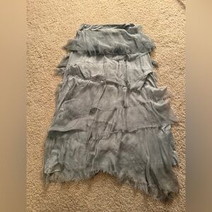 Tempo Paris Layered Gray Skirt